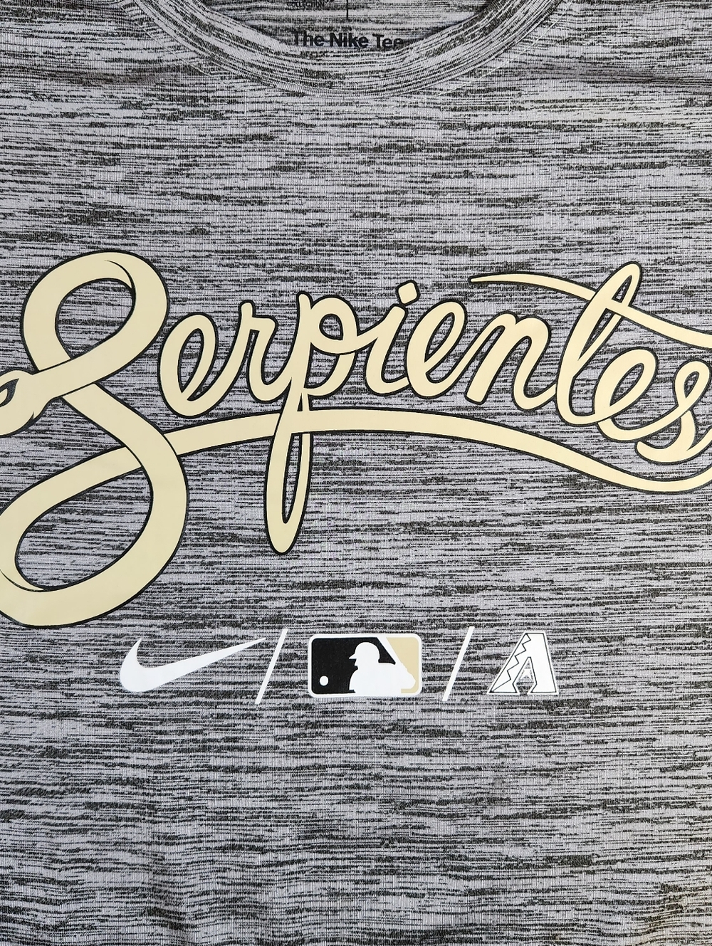 Arizona Diamond Serpientes City Connect Mens XL Nike Tee Dri-Fit Shirt MLB Gray - Picture 3 of 8